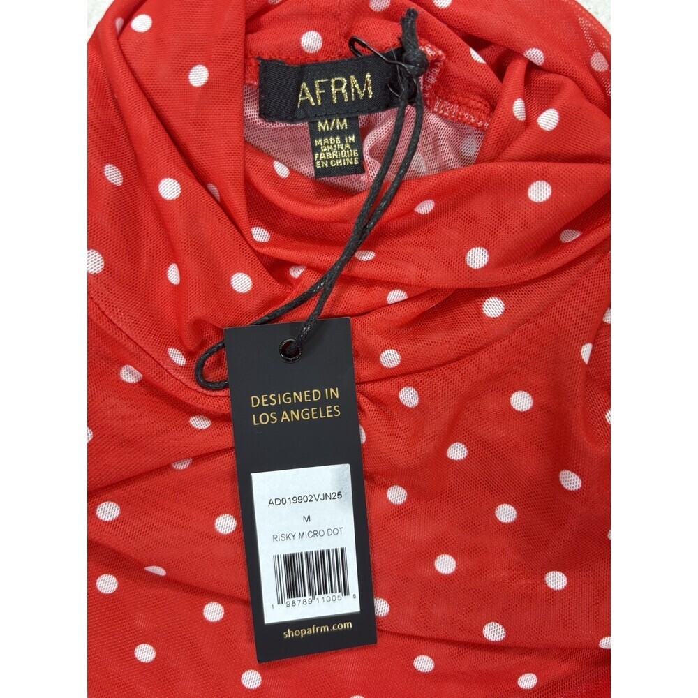 AFRM Didi Printed Long Sleeve Mesh Maxi Dress - Picture 3 of 8